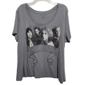 Bon Jovi Tours Inc Tee Band Tee Round Neck Size 3X 22W/24W